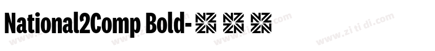 National2Comp Bold字体转换
